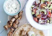 LAMB, LEMON & DILL SOUVLAKI