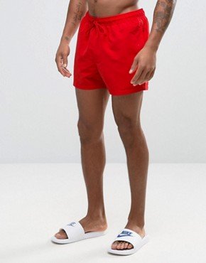 Thanks to Baywatch, red swim shorts will never go out of fashion.