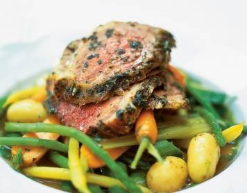 RECIPE-EASTER LAMB – BRUSHED WITH MASHED-UP GARLICKY MINT