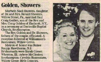 WEDDING ANNOUNCEMENTS REVEAL COUPLES’ ODD NAME PAIRINGS