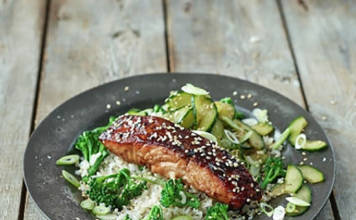 STICKY ASIAN STYLE SALMON