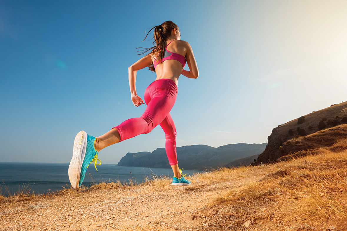 Marbella Rocks woman-running