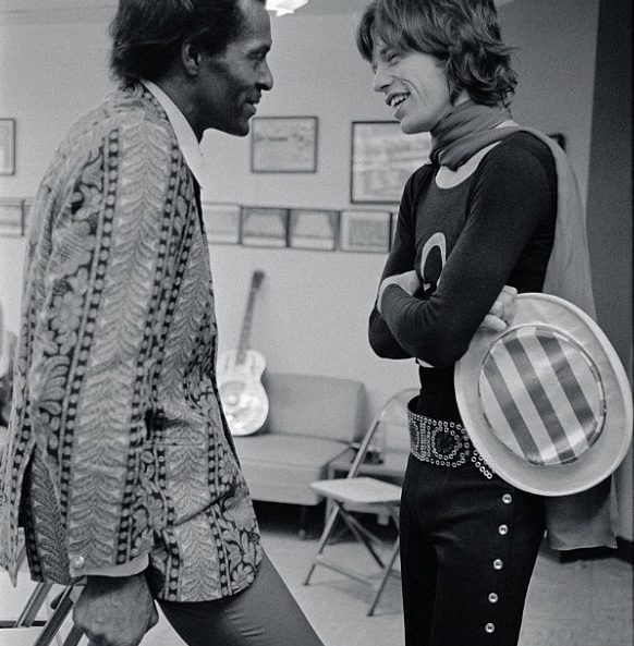 TRIBUTES POUR IN FOR ROCK AND ROLL LEGEND CHUCK AND MICK JAGGER